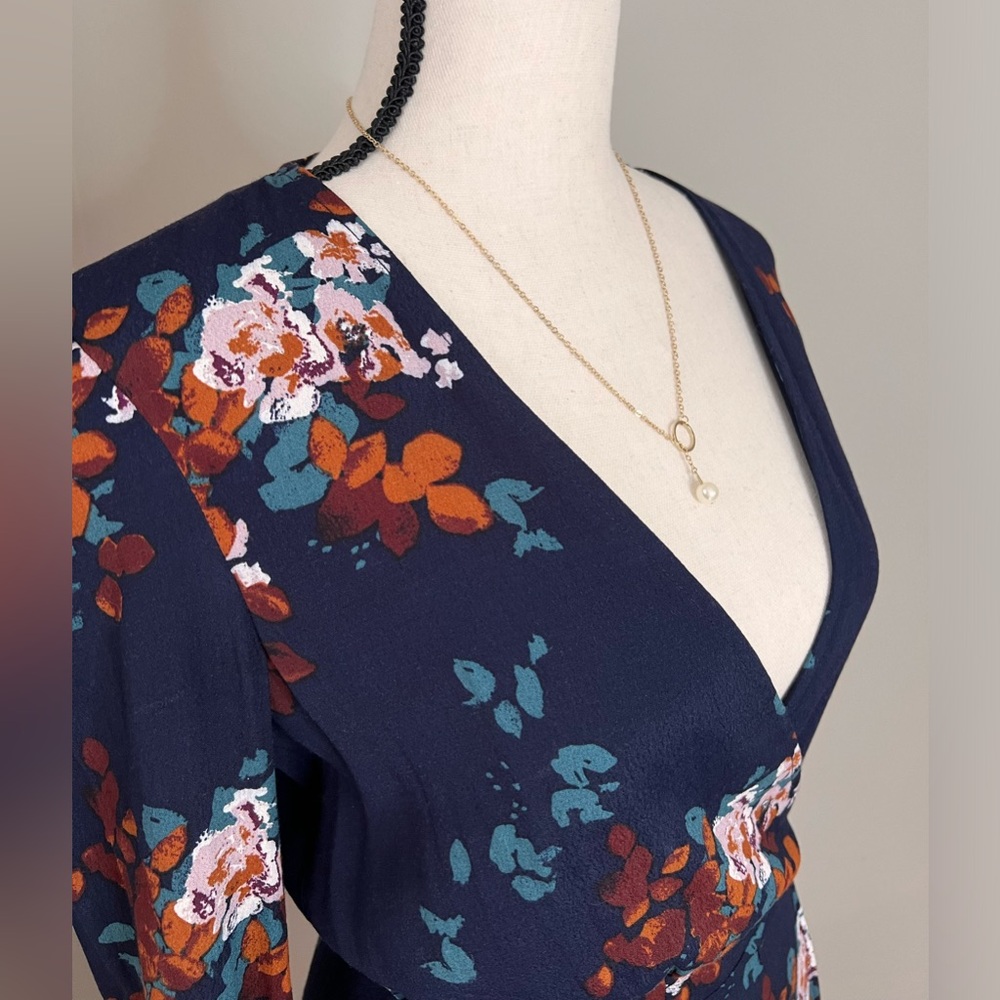 Gentle Fawn Navy Floral Dress, XS